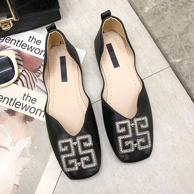 Water drill single shoe summer soft sole bean shoe retro square head&shallow mouth fairy shoe
Water drill single shoe summer soft sole bean shoe retro square head&shallow mouth fairy shoe