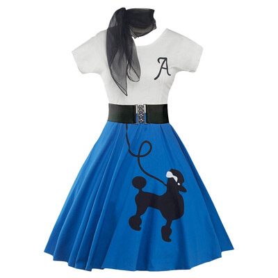Retro Poodle Print High Waist Skater Dress
Retro Poodle Print High Waist Skater Dress