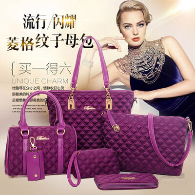 Value six-piece nylon rhombic embroidery thread mother bag shoulder bag diagonal fashion wild women bag
Value six-piece nylon rhombic embroidery thread mother bag shoulder bag diagonal fashion wild women bag