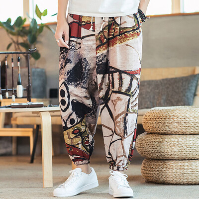 Gobestart Mens Casual Vintage Style Loose Cotton Linen Printing Patchwork Lantern Pant
Gobestart Mens Casual Vintage Style Loose Cotton Linen Printing Patchwork Lantern Pant