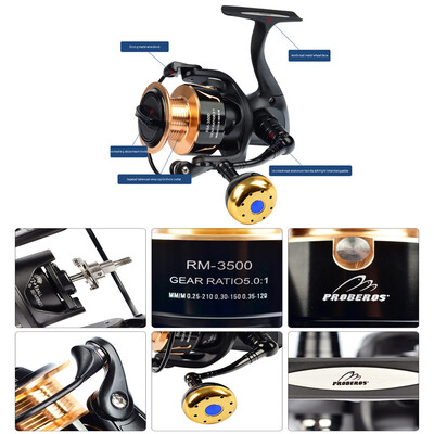 Saidsome PRO BEROS Large Spinning Reel 13-Axis Spinning Wheel Saltwater Surf Catfish Fish fishing bait fishing lure
Saidsome PRO BEROS Large Spinning Reel 13-Axis Spinning Wheel Saltwater Surf Catfish Fish fishing bait fishing lure