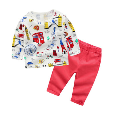 Children Sets baby&girl Spring&Autumn Cartoon Print Long Sleeve Cotton Sweater Elastic Set toddler boys clothing
Children Sets baby&girl Spring&Autumn Cartoon Print Long Sleeve Cotton Sweater Elastic Set toddler boys clothing