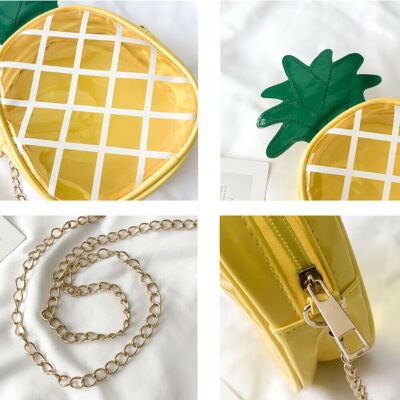 2019 New Style Print Pineapple Chains Lovely Mini Pineapple Pouch Chain Transparent Jelly Bag Shoulder Crossbody Bags
2019 New Style Print Pineapple Chains Lovely Mini Pineapple Pouch Chain Transparent Jelly Bag Shoulder Crossbody Bags