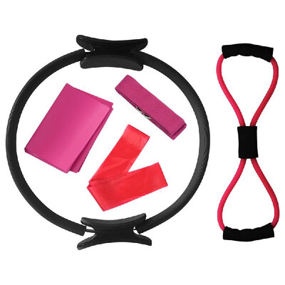 5pcs Yoga Equipment Set Pilates Ring Yoga Cotton Strap Resistance Loop Band Figure 8 Resistance Band Exercise Stretching Strap
5pcs Yoga Equipment Set Pilates Ring Yoga Cotton Strap Resistance Loop Band Figure 8 Resistance Band Exercise Stretching Strap