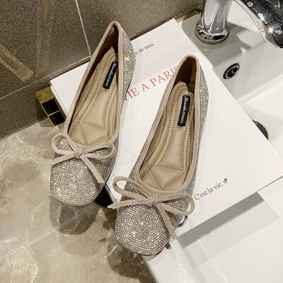 Square-headed Single Shoe Woman Summer Korean Edition Fashion Water Diamond Bow Flat Bottom Bean Shoes Chic Fairy Wind
Square-headed Single Shoe Woman Summer Korean Edition Fashion Water Diamond Bow Flat Bottom Bean Shoes Chic Fairy Wind