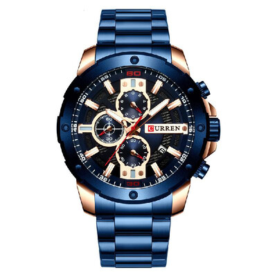 CURREN 8336 Man Quartz Wristwatch Luminous Date Display 110 Second Minute Second Chronograph Dial Stainless Steel Watchband Male
CURREN 8336 Man Quartz Wristwatch Luminous Date Display 110 Second Minute Second Chronograph Dial Stainless Steel Watchband Male