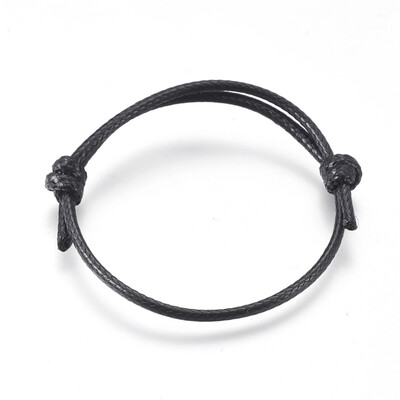 Korea Waxed Polyester Cord Bracelet Making Adjustable Black 1-38"35cm2-58"68cm 4575mm
Korea Waxed Polyester Cord Bracelet Making Adjustable Black 1-38"35cm2-58"68cm 4575mm