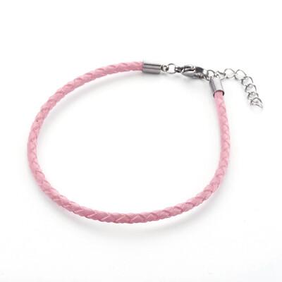 Braided Leather Cord Bracelet Making with 304 Stainless Steel Lobster Claw Clasps&Extension Chain Stainless Steel Color Pea
Braided Leather Cord Bracelet Making with 304 Stainless Steel Lobster Claw Clasps&Extension Chain Stainless Steel Color Pea