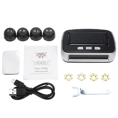 Car TPMS Tire Pressure Digital Solar Energy Monitoring System Auto Security Tire Pressure Alarm Systems LCD Display with 4 Interna
Car TPMS Tire Pressure Digital Solar Energy Monitoring System Auto Security Tire Pressure Alarm Systems LCD Display with 4 Interna