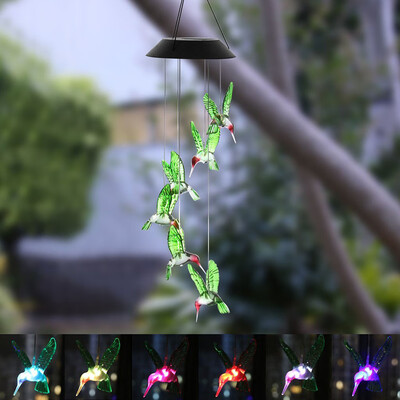 Gobestart Color Changing LED Solar Wind Chime Hummingbird Wind for Gardening Lighting
Gobestart Color Changing LED Solar Wind Chime Hummingbird Wind for Gardening Lighting