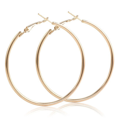 EK2111 Big Circle Smooth 4cm 6cm 8cm Women Gold Silver Hyperbole Ear Metal Large Hoop Earrings Brand New High Quality Aros
EK2111 Big Circle Smooth 4cm 6cm 8cm Women Gold Silver Hyperbole Ear Metal Large Hoop Earrings Brand New High Quality Aros