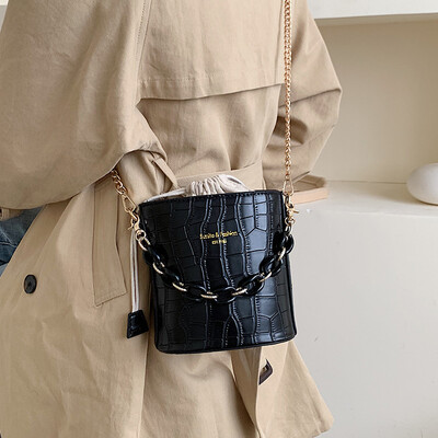 Ins super fire crossbody bag 2019 new Korean version of the crocodile pattern handbags bucket bag casual wild shoulder bag
Ins super fire crossbody bag 2019 new Korean version of the crocodile pattern handbags bucket bag casual wild shoulder bag
