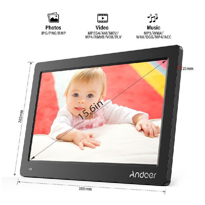 Andoer 156 Inch Digital Photo Picture Frame FHD 19201080 IPS Screen Support CalendarClockMP3Photos1080P Video Player with 75
Andoer 156 Inch Digital Photo Picture Frame FHD 19201080 IPS Screen Support CalendarClockMP3Photos1080P Video Player with 75