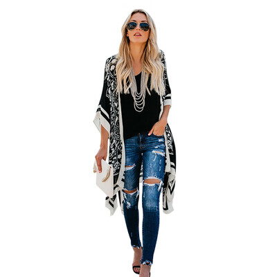 Women Beach Style Cardigan Kimono Ladies Digital Print Summer Fashion Sunscreen Shirts
Women Beach Style Cardigan Kimono Ladies Digital Print Summer Fashion Sunscreen Shirts