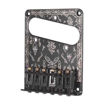 Guitar Replacement Parts 6 Strings Fixed Bridge 6-Saddle Hardtail Bridge with Screws &Wrench for Electric Guitars Laser Black
Guitar Replacement Parts 6 Strings Fixed Bridge 6-Saddle Hardtail Bridge with Screws &Wrench for Electric Guitars Laser Black