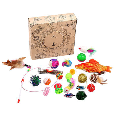 20 Pieces Cat Toys Set Interactive Funny Kittens Toys Cat Teaser Wand Feather Balls Sisal Balls Catnip Toys
20 Pieces Cat Toys Set Interactive Funny Kittens Toys Cat Teaser Wand Feather Balls Sisal Balls Catnip Toys