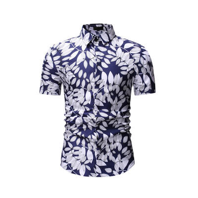 Male Fashion Casual Flower Shirt Slim Cotton Short-sleeve Turn-down Collar Shirts For Men
Male Fashion Casual Flower Shirt Slim Cotton Short-sleeve Turn-down Collar Shirts For Men