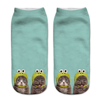 1Pair Women Low Cut Ankle Socks Funny Socks Cat Cartoon 3D Printing Socks Cotton Hosiery Printed Socks
1Pair Women Low Cut Ankle Socks Funny Socks Cat Cartoon 3D Printing Socks Cotton Hosiery Printed Socks