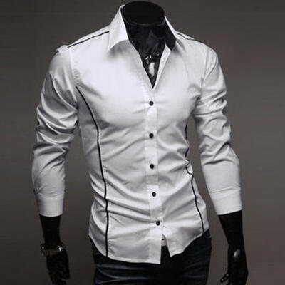 Business Mens Patchwork Casual Shirt Turn-down Collar New Fashion Splice Long Sleeve Shirts
Business Mens Patchwork Casual Shirt Turn-down Collar New Fashion Splice Long Sleeve Shirts
