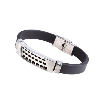 Bangle Fashion Perfect Special Steel Silicone Bracelet Hollow Women Popular Bracelet Gifts Gift Quadrilateral Titanium Black New
Bangle Fashion Perfect Special Steel Silicone Bracelet Hollow Women Popular Bracelet Gifts Gift Quadrilateral Titanium Black New