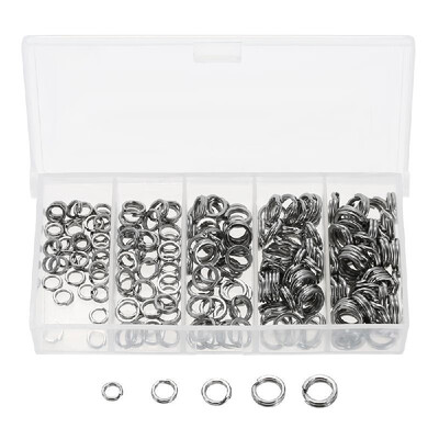 200PCS Stainless Steel Double Split Rings Connection Ring Fishing Hook Lure Connectors Double Loops Fishing Accessories
200PCS Stainless Steel Double Split Rings Connection Ring Fishing Hook Lure Connectors Double Loops Fishing Accessories