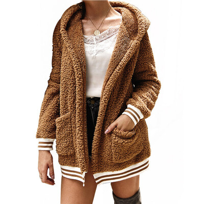 Women Plush Hooded Cardigan Long Loose Warm Sweater Coat Solid Color Long-sleeved Outwear Tops
Women Plush Hooded Cardigan Long Loose Warm Sweater Coat Solid Color Long-sleeved Outwear Tops