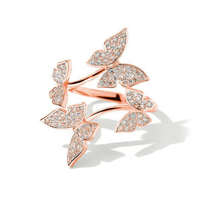 925 Sterling Silver Adjustable Opening Butterfly Ring Zircon Rings Female Party Jewelry Gifts
925 Sterling Silver Adjustable Opening Butterfly Ring Zircon Rings Female Party Jewelry Gifts