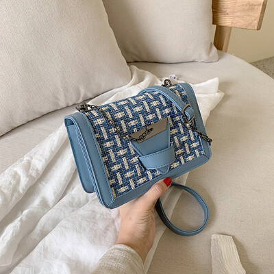 Advanced foreign gas bag chic personality braided chain bag new 2019 leisure small square bag single shoulder oblique satchel bag
Advanced foreign gas bag chic personality braided chain bag new 2019 leisure small square bag single shoulder oblique satchel bag