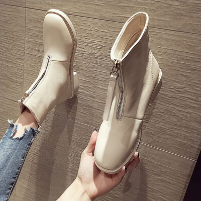 Martins boots&womens British autumn style retro ins front zipper boots Street pat handsome locomotive boots
Martins boots&womens British autumn style retro ins front zipper boots Street pat handsome locomotive boots