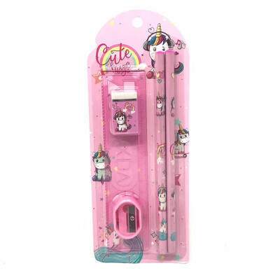 Color Cute Unicorns Stationery Set Sharpener Pencil Ruler Eraser Student Special Childrens Birthday Gift Prize
Color Cute Unicorns Stationery Set Sharpener Pencil Ruler Eraser Student Special Childrens Birthday Gift Prize