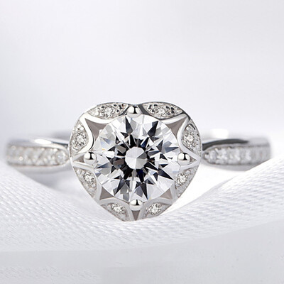 Ring Simple Heart Shape Ring Silver Ring Female Ring Lovely Heart Wedding Handmade Diamond Ring
Ring Simple Heart Shape Ring Silver Ring Female Ring Lovely Heart Wedding Handmade Diamond Ring