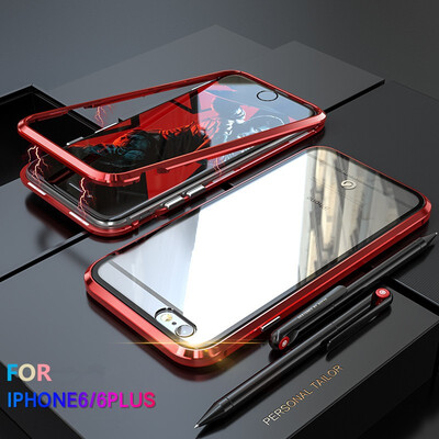 For iPhone 6 6S 6 6S Plus Case Magnetic Adsorption Metal Bumper 9H Tempered Glass Back Cover Slim Hard Shockproof Phone Case
For iPhone 6 6S 6 6S Plus Case Magnetic Adsorption Metal Bumper 9H Tempered Glass Back Cover Slim Hard Shockproof Phone Case