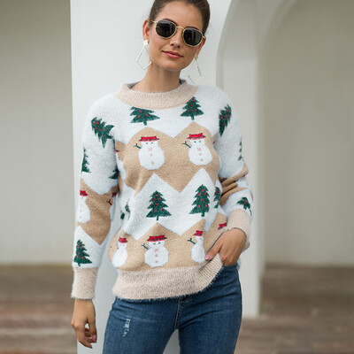 Tailored Women Christmas Sweater Long Sleeve O-Neck Christmas Tree knitting Sweater Tops
Tailored Women Christmas Sweater Long Sleeve O-Neck Christmas Tree knitting Sweater Tops