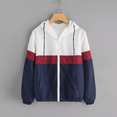 Roseonmyhand Women Long Sleeve Patchwork Thin Skinsuits Hooded Zipper Pockets Sport Coat
Roseonmyhand Women Long Sleeve Patchwork Thin Skinsuits Hooded Zipper Pockets Sport Coat