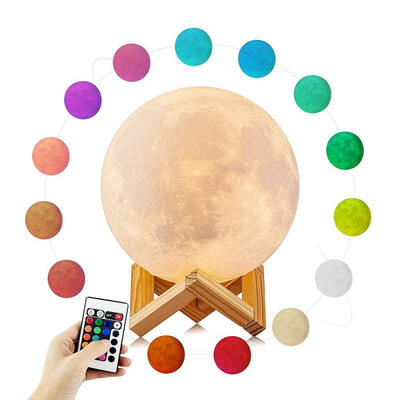 YouOKLight 3D Printing Moon Lamp USB Rechargeable 16 Colors LED Night Light with Remote Control&Wooden Stand
YouOKLight 3D Printing Moon Lamp USB Rechargeable 16 Colors LED Night Light with Remote Control&Wooden Stand