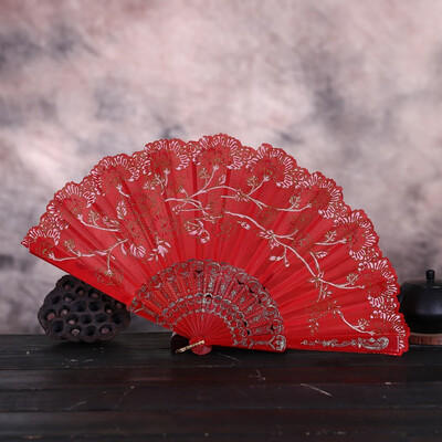 Siaonvr Best Chinese Style Dance Wedding Party Lace Silk Folding Hand Held Flower Fan
Siaonvr Best Chinese Style Dance Wedding Party Lace Silk Folding Hand Held Flower Fan