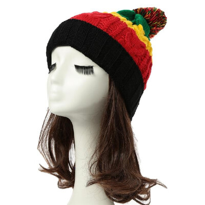 New Women Men Knitted Beanie Hat Contrast Stripe Splice Ribbed Brim Warm Dance Cap Headwear
New Women Men Knitted Beanie Hat Contrast Stripe Splice Ribbed Brim Warm Dance Cap Headwear