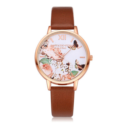 Womens Watches Butterfly Rose Gold Dial Ladies Simple Quartz Wristwatch Casual Clock Dress Gift Mujer Bayan Kol Saati
Womens Watches Butterfly Rose Gold Dial Ladies Simple Quartz Wristwatch Casual Clock Dress Gift Mujer Bayan Kol Saati