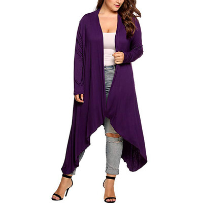 Toponeto Womens Plus Size Long Sleeve Waterfall Asymmetric Drape Open Long Maxi Cardigan
Toponeto Womens Plus Size Long Sleeve Waterfall Asymmetric Drape Open Long Maxi Cardigan
