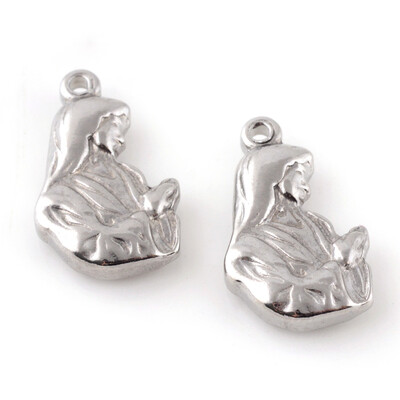 304 Stainless Steel Pendants Virgin Mary Stainless Steel Color 185x115x35mm Hole 15mm
304 Stainless Steel Pendants Virgin Mary Stainless Steel Color 185x115x35mm Hole 15mm