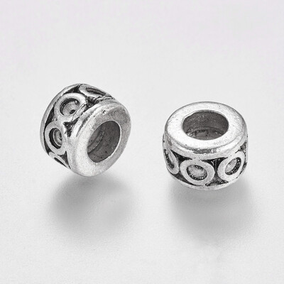 Tibetan Style Alloy European Beads Large Hole Beads Lead Free&Nickel Free&Cadmium Free Column Antique Silver 10x7mm
Tibetan Style Alloy European Beads Large Hole Beads Lead Free&Nickel Free&Cadmium Free Column Antique Silver 10x7mm