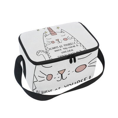 ALAZA Lunch Box Insulated Lunch Bag Large Cooler Cat Unicorn With Motif For Shirt Tote Bag
ALAZA Lunch Box Insulated Lunch Bag Large Cooler Cat Unicorn With Motif For Shirt Tote Bag