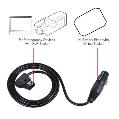 Andoer 100cm 33ft D-Tap Male to XLR 4-Pin Female Adapter Power Supply Cable Cord for V-mount Battery Plate Camcorder Monitor
Andoer 100cm 33ft D-Tap Male to XLR 4-Pin Female Adapter Power Supply Cable Cord for V-mount Battery Plate Camcorder Monitor