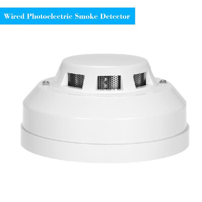 Wired Photoelectric Smoke Detector High Sensitive Smoke Alarm Sensor Fire Alert Protection Anti Burning Connect to Wired Zone For
Wired Photoelectric Smoke Detector High Sensitive Smoke Alarm Sensor Fire Alert Protection Anti Burning Connect to Wired Zone For