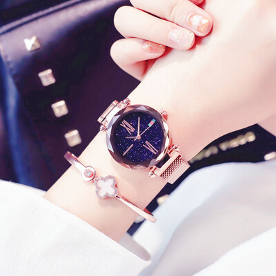 Rose Gold Ladies Watch Luxury Brand Womens Quartz Bracelet Watches Starry Sky Magentic Watch Female Wristwatch relogio feminino
Rose Gold Ladies Watch Luxury Brand Womens Quartz Bracelet Watches Starry Sky Magentic Watch Female Wristwatch relogio feminino