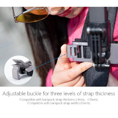 PGYTECH Adjustable Action Camera Backpack Strap Holder Clip Mount for DJI OSMO Pocket OSMO ACTION for GoPro Hero 7654 for SJCA
PGYTECH Adjustable Action Camera Backpack Strap Holder Clip Mount for DJI OSMO Pocket OSMO ACTION for GoPro Hero 7654 for SJCA
