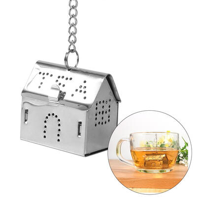 Stainless Steel Loose Tea Leaf Infuser Ball Strainer Filter Diffuser Herbal Spice House Shape loose tea strainerTea diffuser
Stainless Steel Loose Tea Leaf Infuser Ball Strainer Filter Diffuser Herbal Spice House Shape loose tea strainerTea diffuser