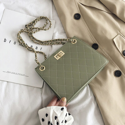 Rhombus chain small bag woman 2019 new Chaohan version texture slanted bag 100 lap lock buckle single shoulder bag small square ba
Rhombus chain small bag woman 2019 new Chaohan version texture slanted bag 100 lap lock buckle single shoulder bag small square ba