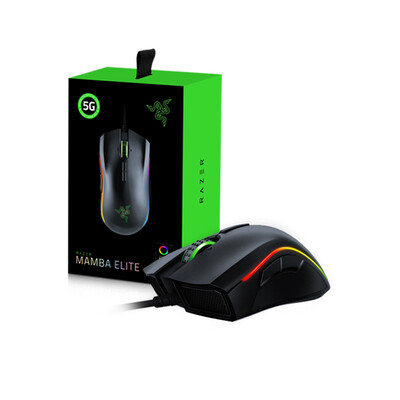 Razer Mamba Elite Wired Gaming Mouse Chroma Lighting 16000 DPI 5G Optical Sensor 9 Programmable Buttons Ergonomic Design
Razer Mamba Elite Wired Gaming Mouse Chroma Lighting 16000 DPI 5G Optical Sensor 9 Programmable Buttons Ergonomic Design