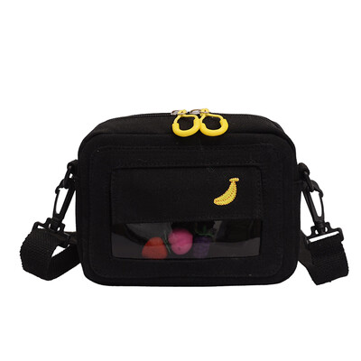 Womens Bag Fashion inclined BAG canvas single shoulder Korean version transparent bag womens 100 sets jelly ins wind small
Womens Bag Fashion inclined BAG canvas single shoulder Korean version transparent bag womens 100 sets jelly ins wind small